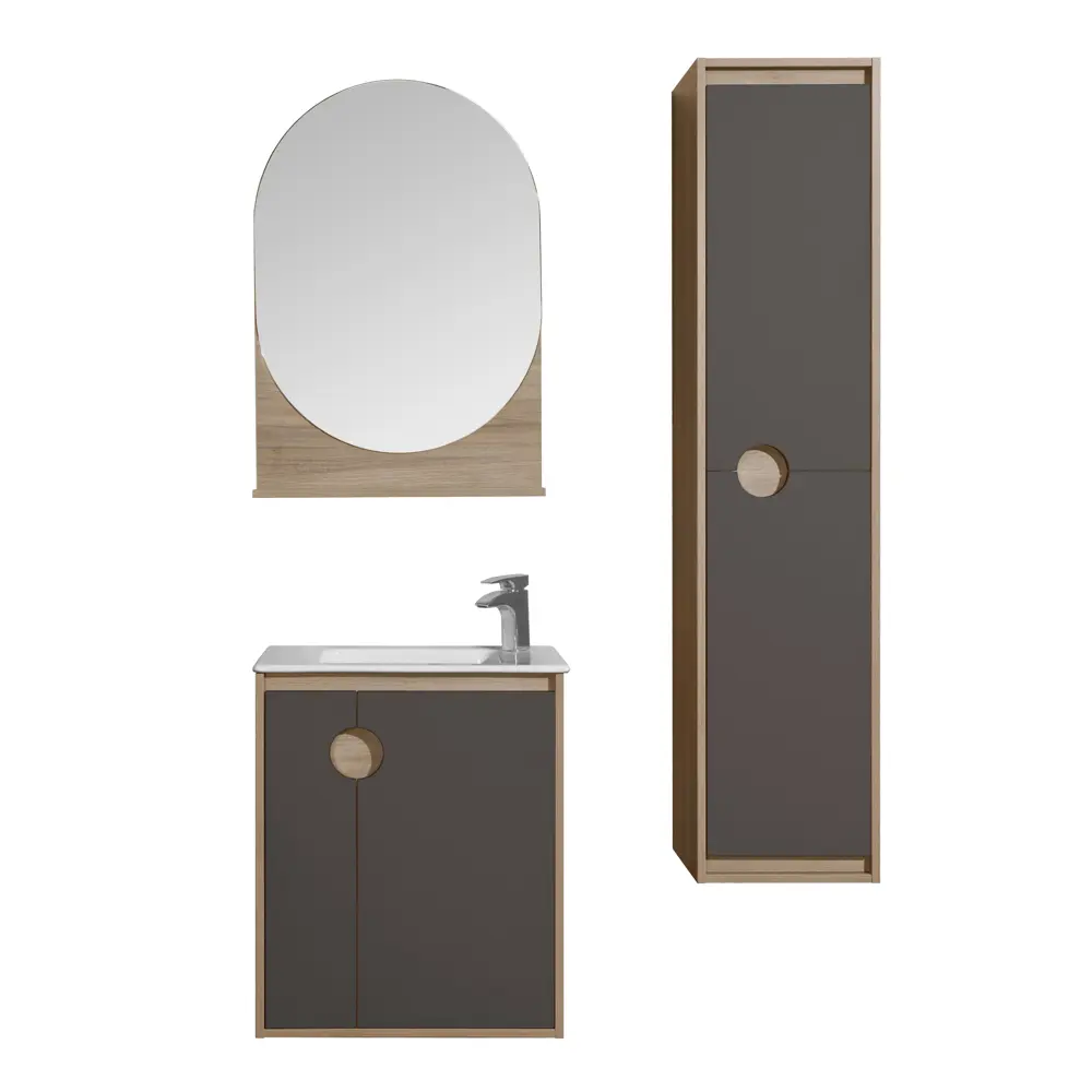 Зеркало Aquaton Анси 60x87 см овальное цвет дерево STLM-2119123 - Вид №3