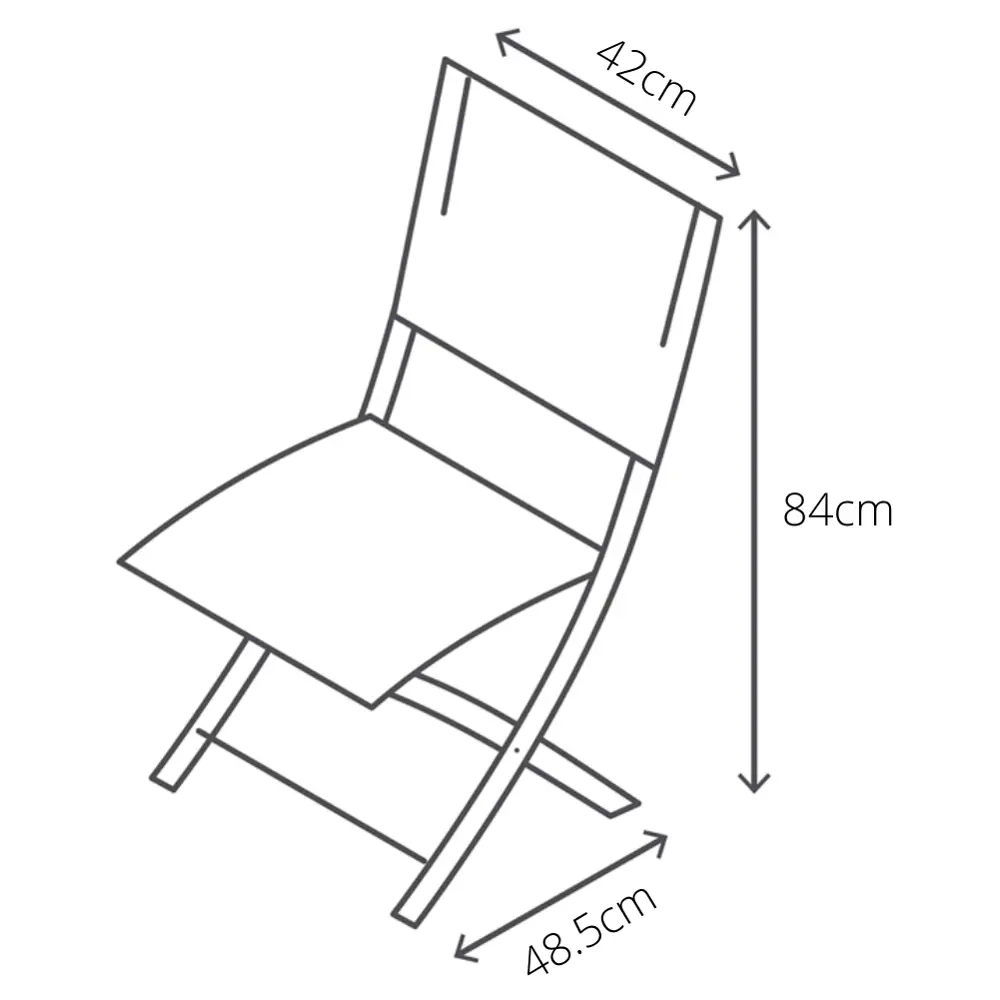 Стул Naterial Emys Origami складной 52x42x83 см сталь светло-серый STLM-2123743 - Вид №20