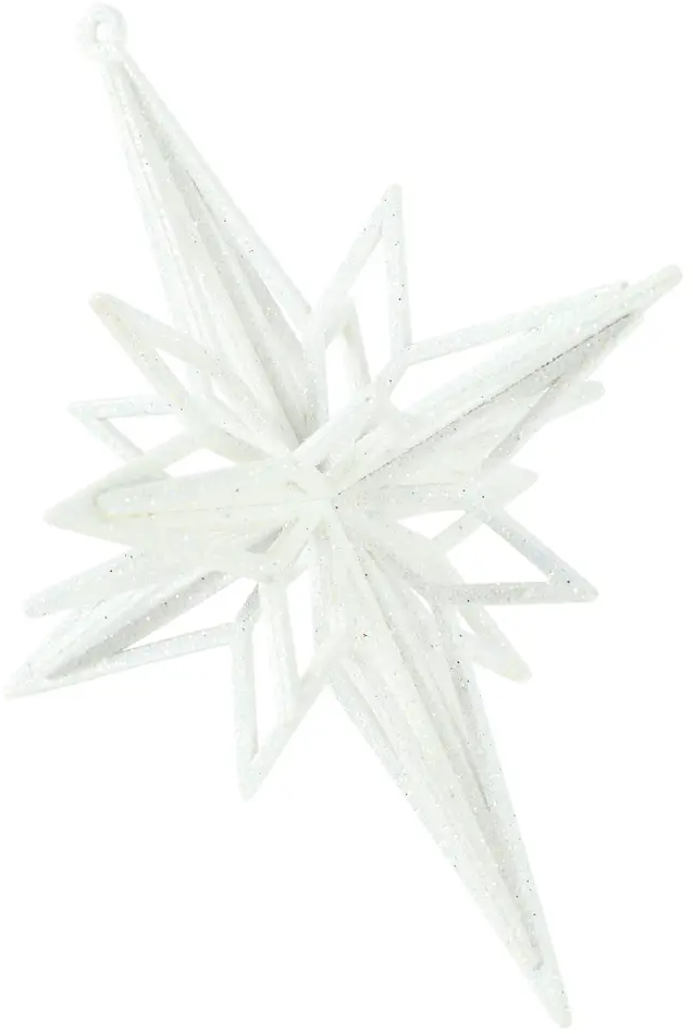 84884199 Новогоднее украшение Ромб 12x12 см цвет белый STLM-0956520