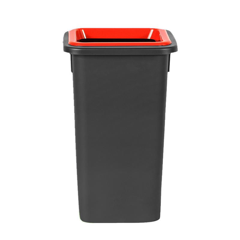91070951 Контейнер для мусора Fit bin 20 л цвет черный/красный STLM-0468170 PLAFOR