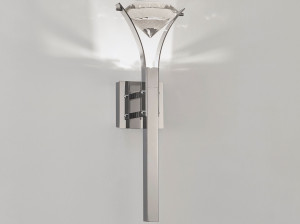 Металлический настенный светильник с фиксированной рукояткой