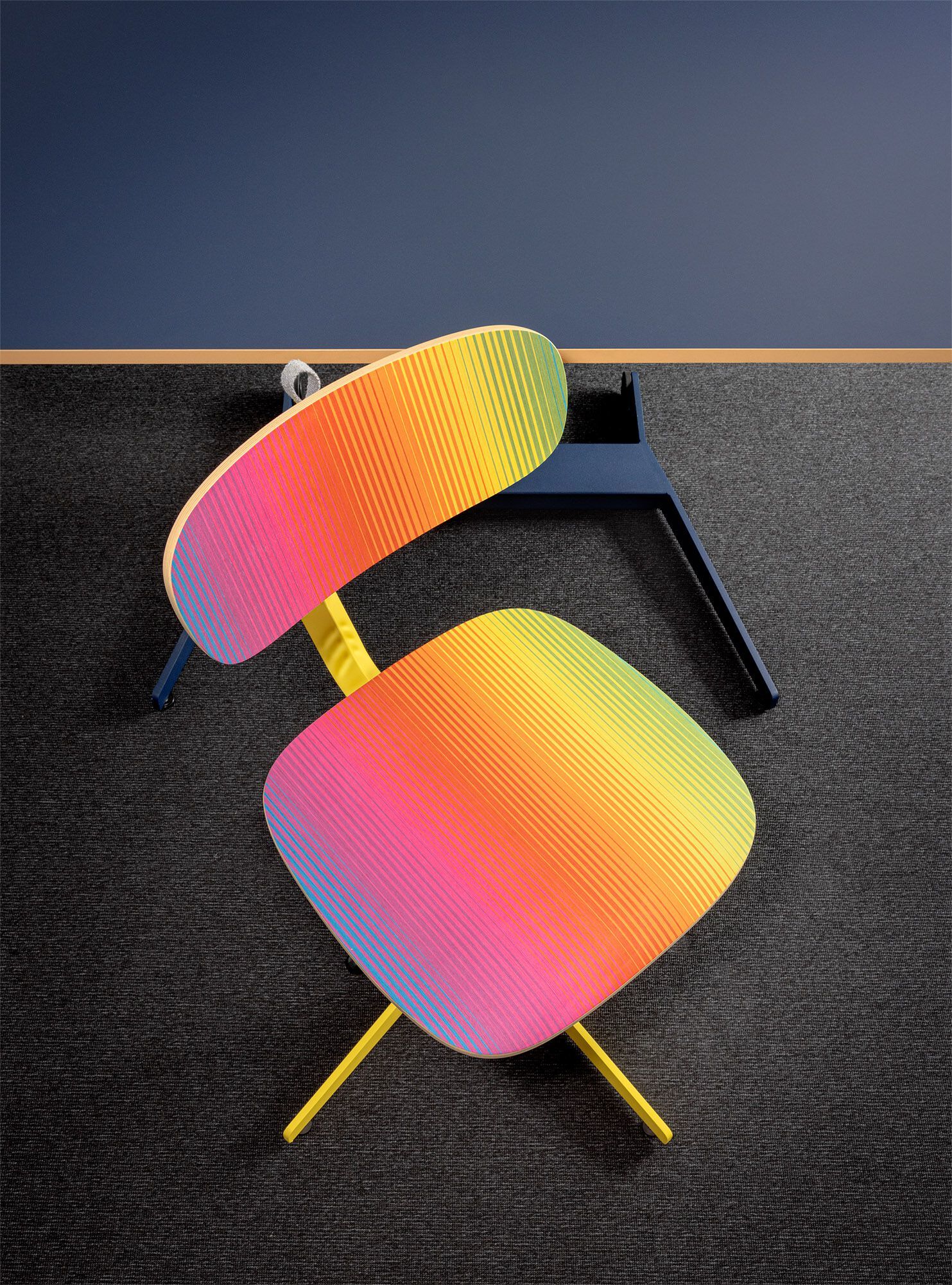 4-спицевое деревянное вращающееся офисное кресло Mara опечатка ARCH-00029205 - Вид №3