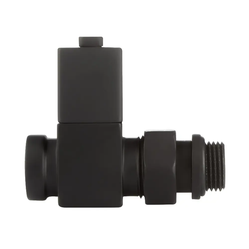 Набор вентилей для радиатора Royal Thermo Cube 1/2" прямой цвет черный STLM-2003131 - Вид №8