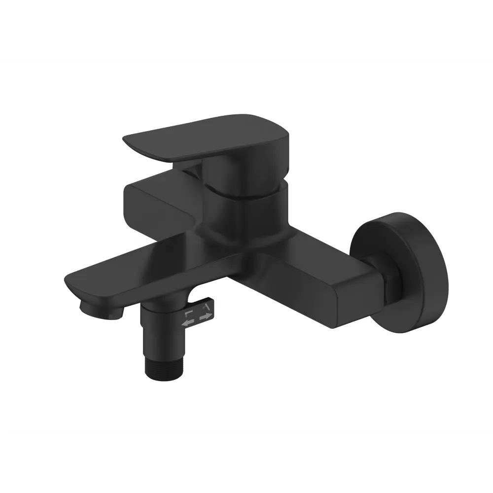 Смеситель для ванны Iddis Ridge RIDBL02i02WA однорычажный цвет черный STLM-2056170