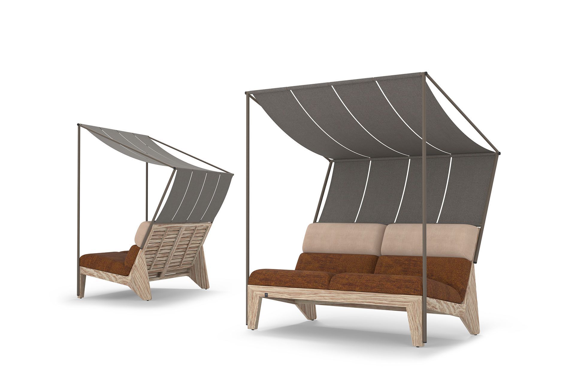 2 местный ТИК навес сад диван MAMAGREEN Labuan ARCH-00048332 - Вид №2