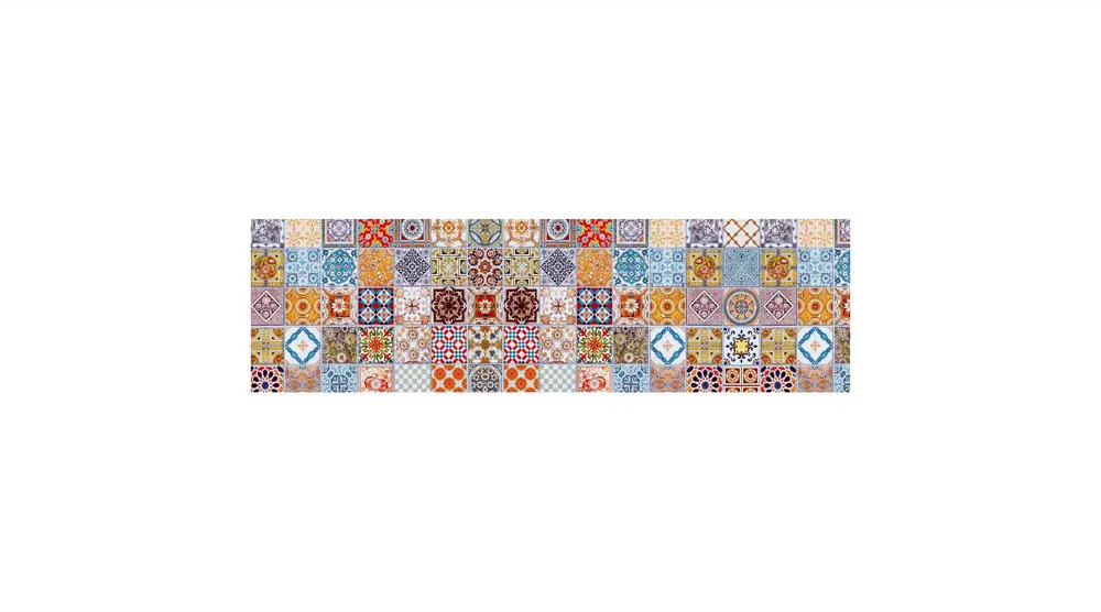91097201 Стеновая панель Студия Фартуков Пэчворк 200x60x0.2 см поликарбонат цвет разноцветный STLM-0482728