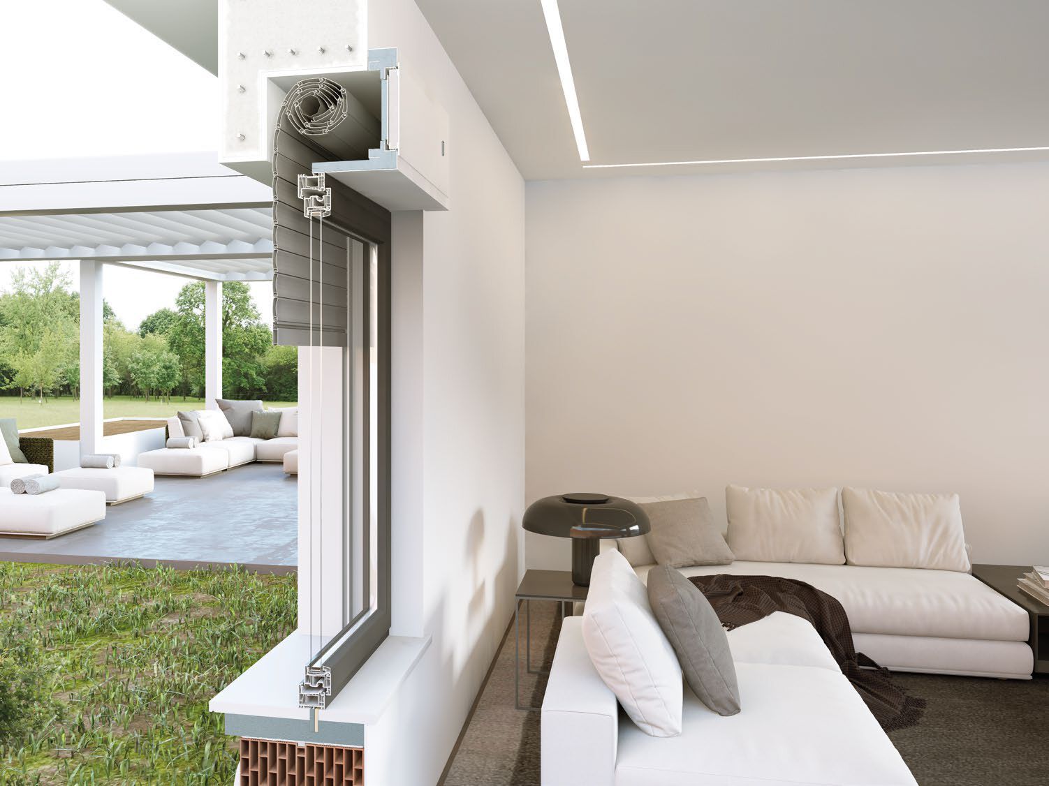 Мусорный контейнер для рольставни INCOVAR COPRITO ARCH-00131034