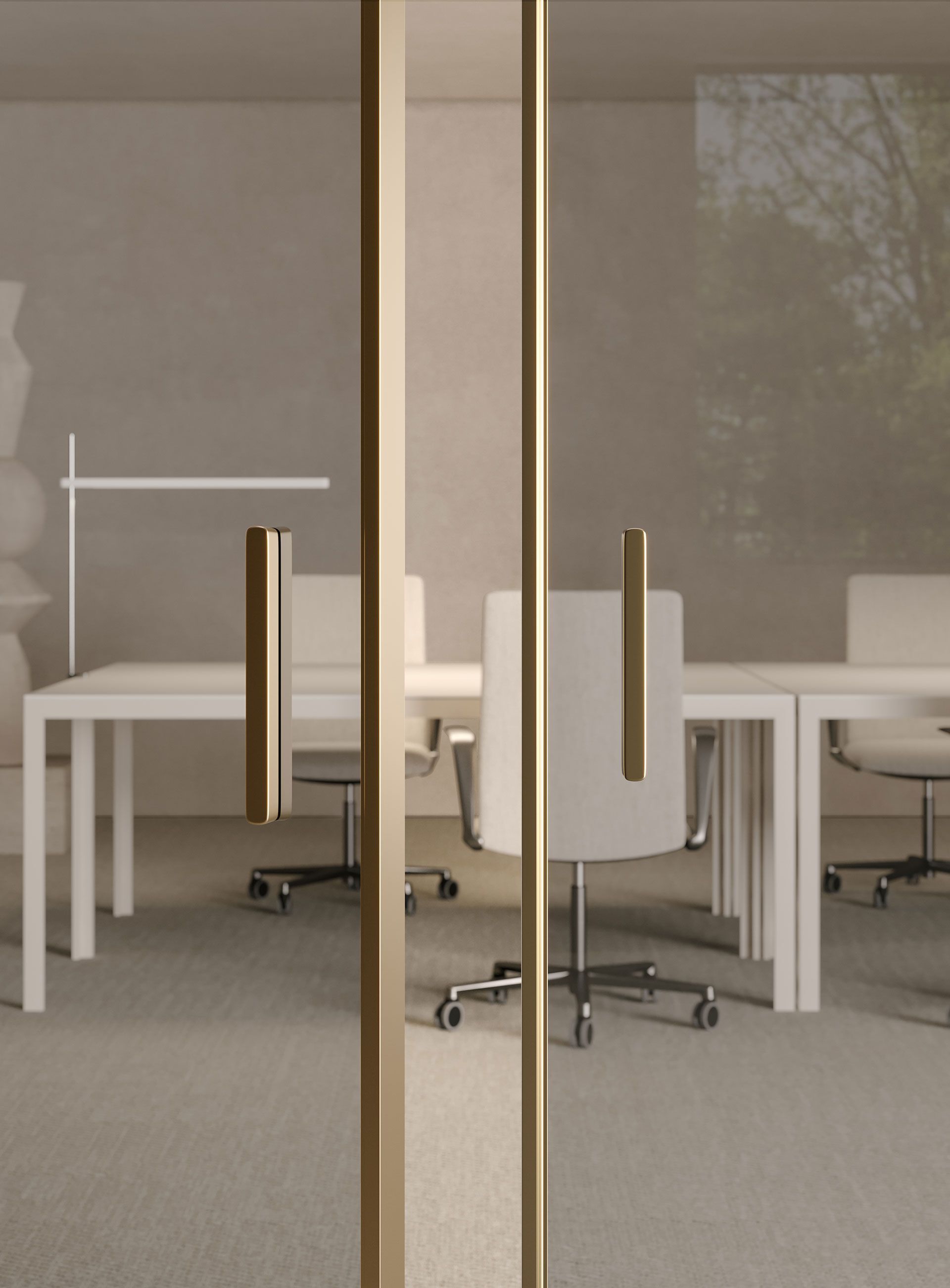 Ротационная стеклянная дверь Lualdi раздвижные и поворотные системы из стекла ARCH-00115262 - Вид №4