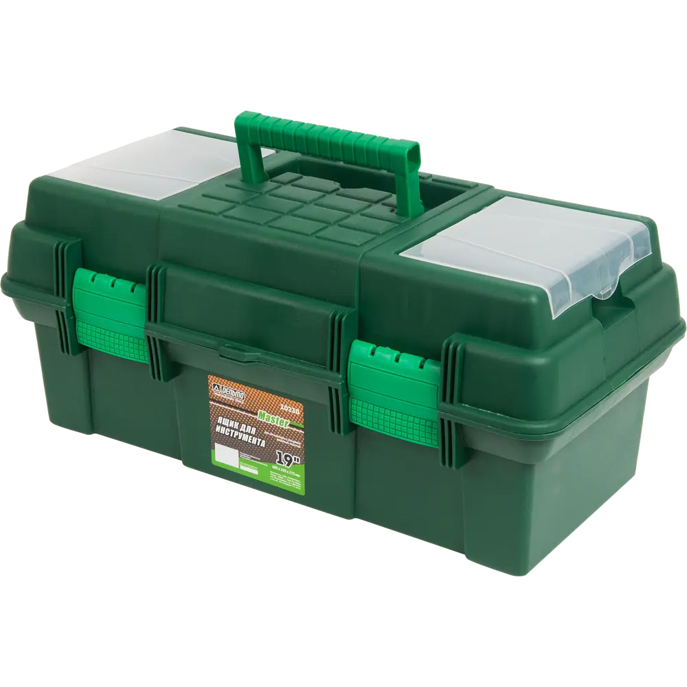 Ящик для инструмента Дельта 19", пластик, цвет зелёный DELTA STLM-2001474