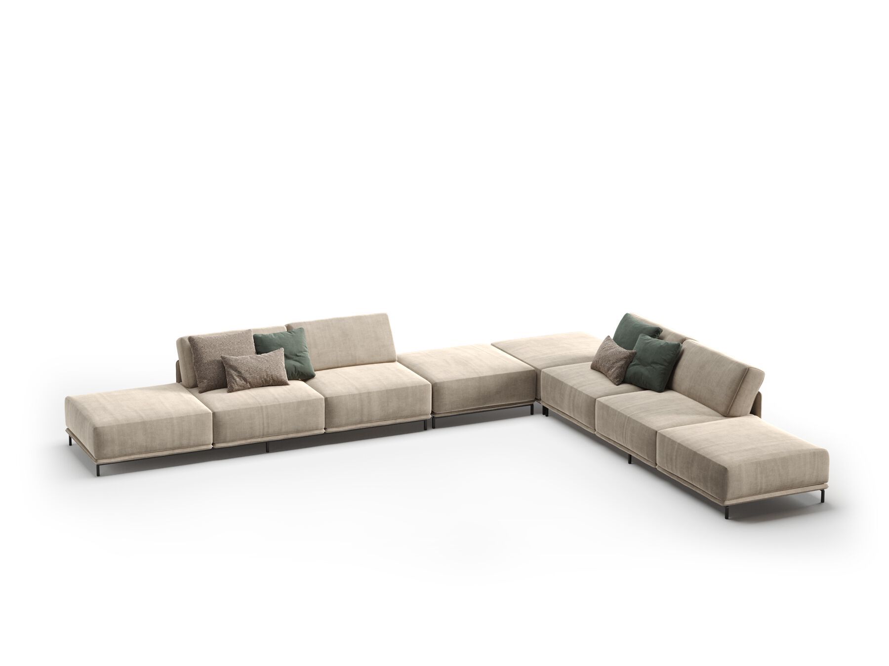 3-местный тканевый диван PRADDY Metro ARCH-00028255 - Вид №3