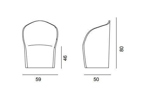 Тканевое кресло с подлокотниками BBB Layer ARCH-00039581 - Вид №7