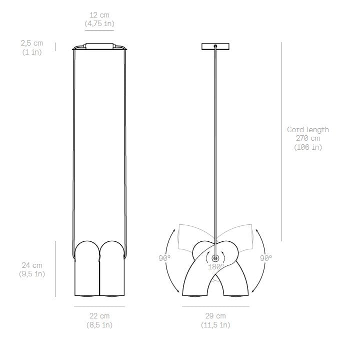 Стальной светодиодный подвесной светильник Darmes Hyphen ARCH-00004556 - Вид №3