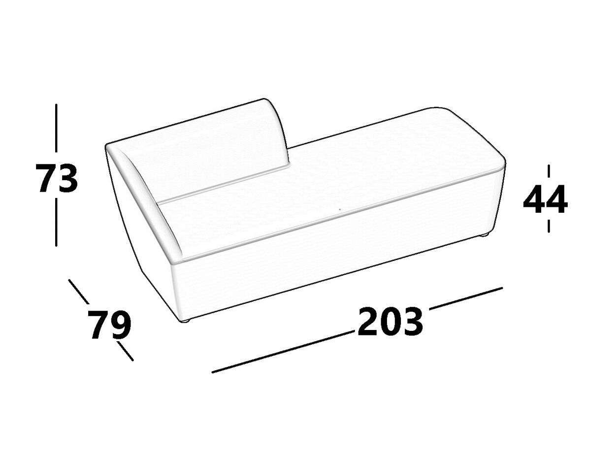 Шезлонг из ткани Luxy Amarcord ARCH-00063112 - Вид №4