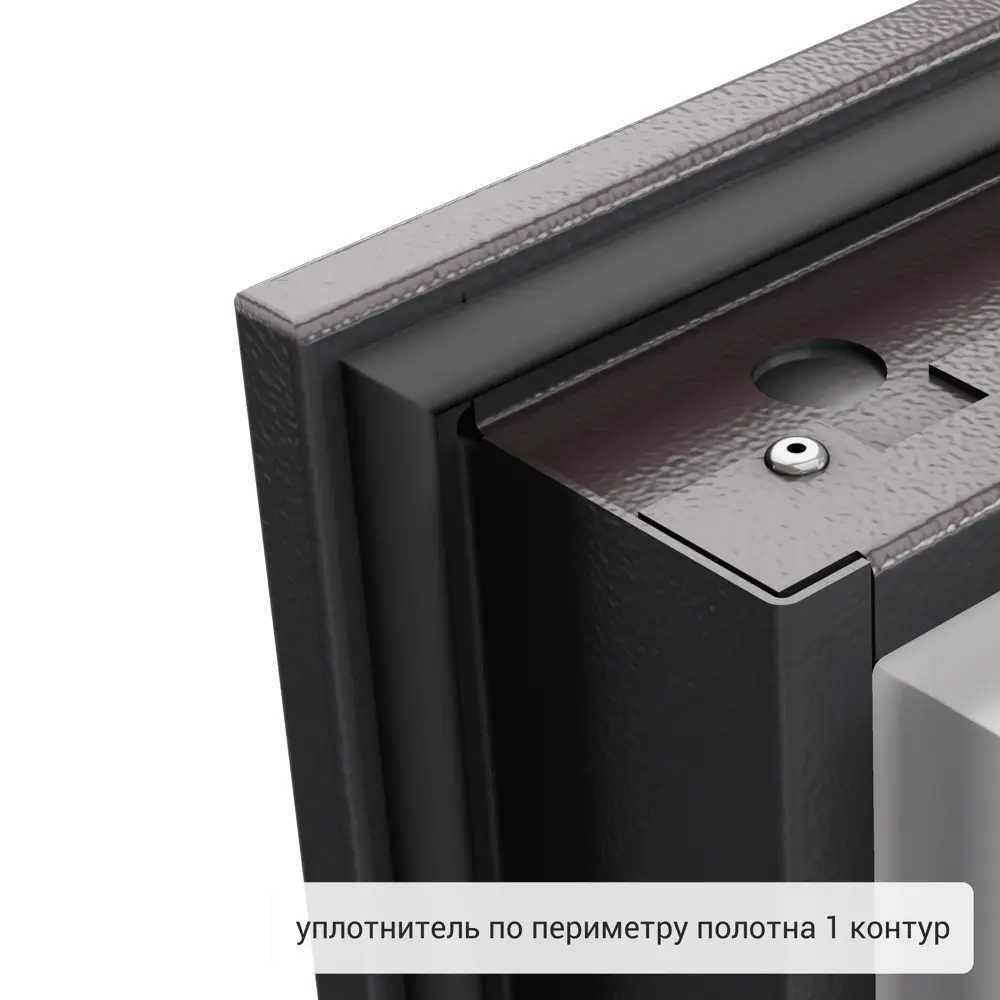 Дверь металлическая Термо С-2, 880 мм, левая, цвет белый TOREX STLM-2021610 - Вид №10