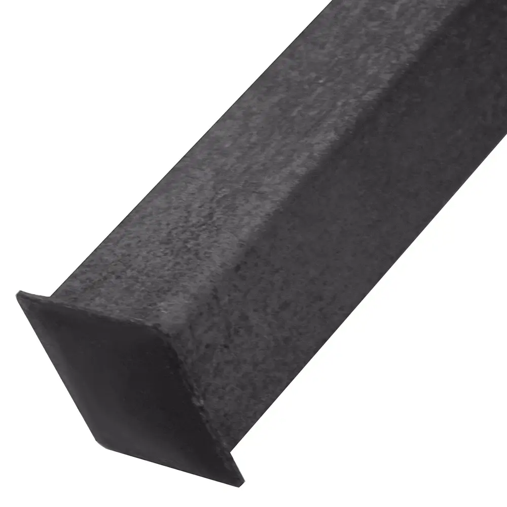 Столб для забора с планкой (ушами), высота 2.4 м, 40х40, цвет чёрный Santreyd STLM-2113612 - Вид №1