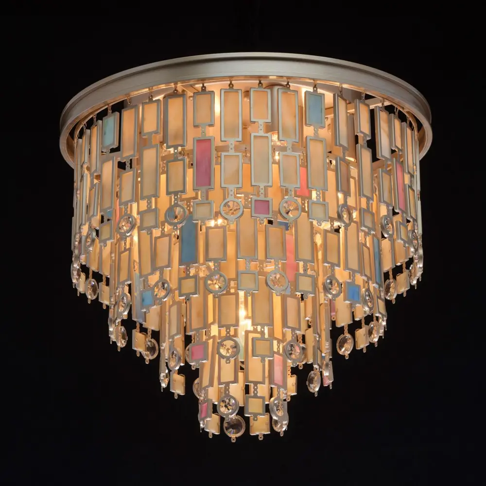 Люстра хрустальная потолочная «Марокко», 7 ламп, 14 м², цвет бежевый MW-Light STLM-2073971 - Вид №1