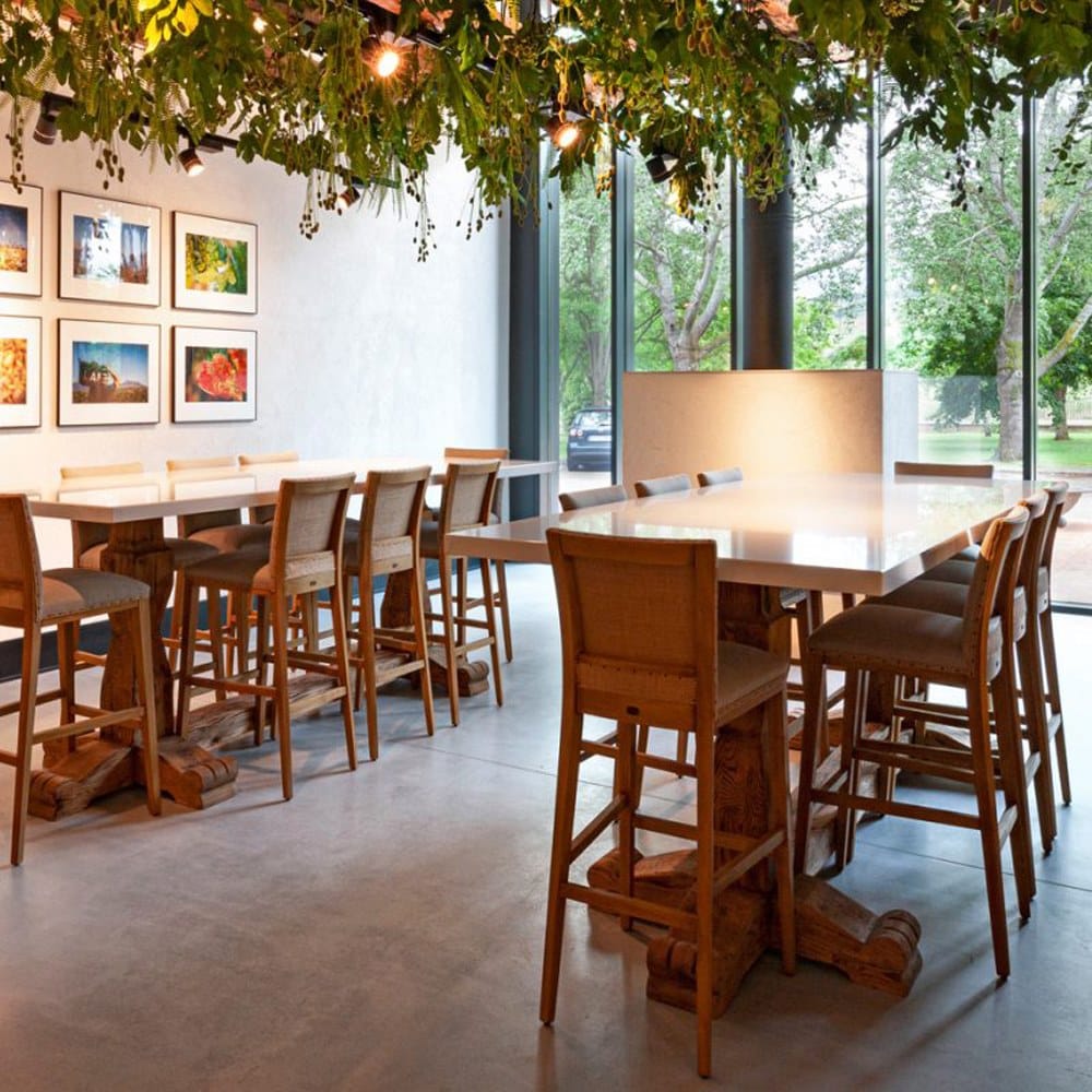 Высокий кожаный табурет с подставкой для ног со спинкой CREARTE COLLECTIONS Luxor Essence ARCH-00147300 - Вид №13