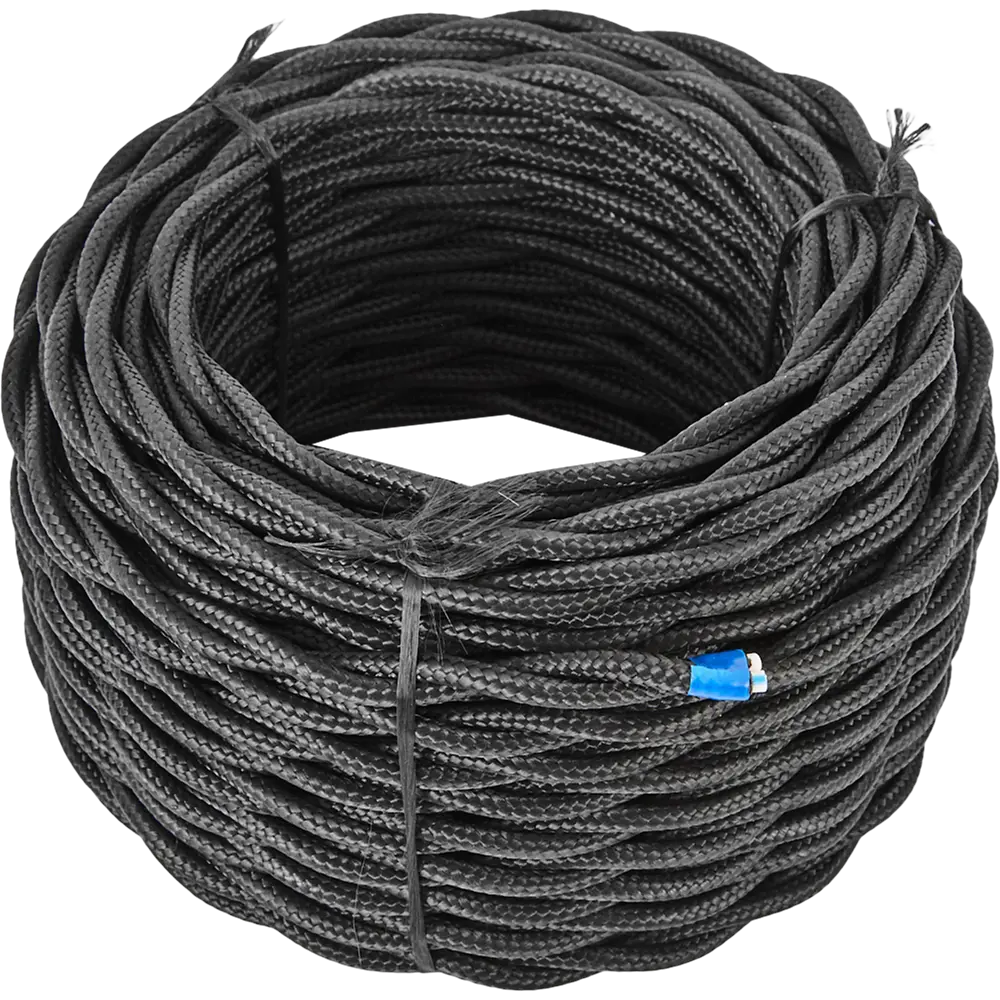 ELECTRALINE Ретро-кабель 2×1,5 мм² черный 20 м для открытой проводки 82600533 STLM-0031148 - Вид №2