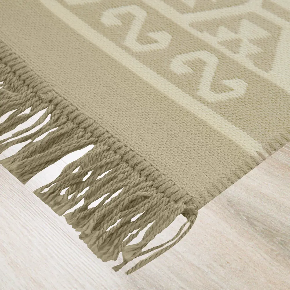 CTIM Килим: Бежевый акриловый коврик с геометрическим узором 60x90 см 83518791 STLM-1377260 - Вид №2