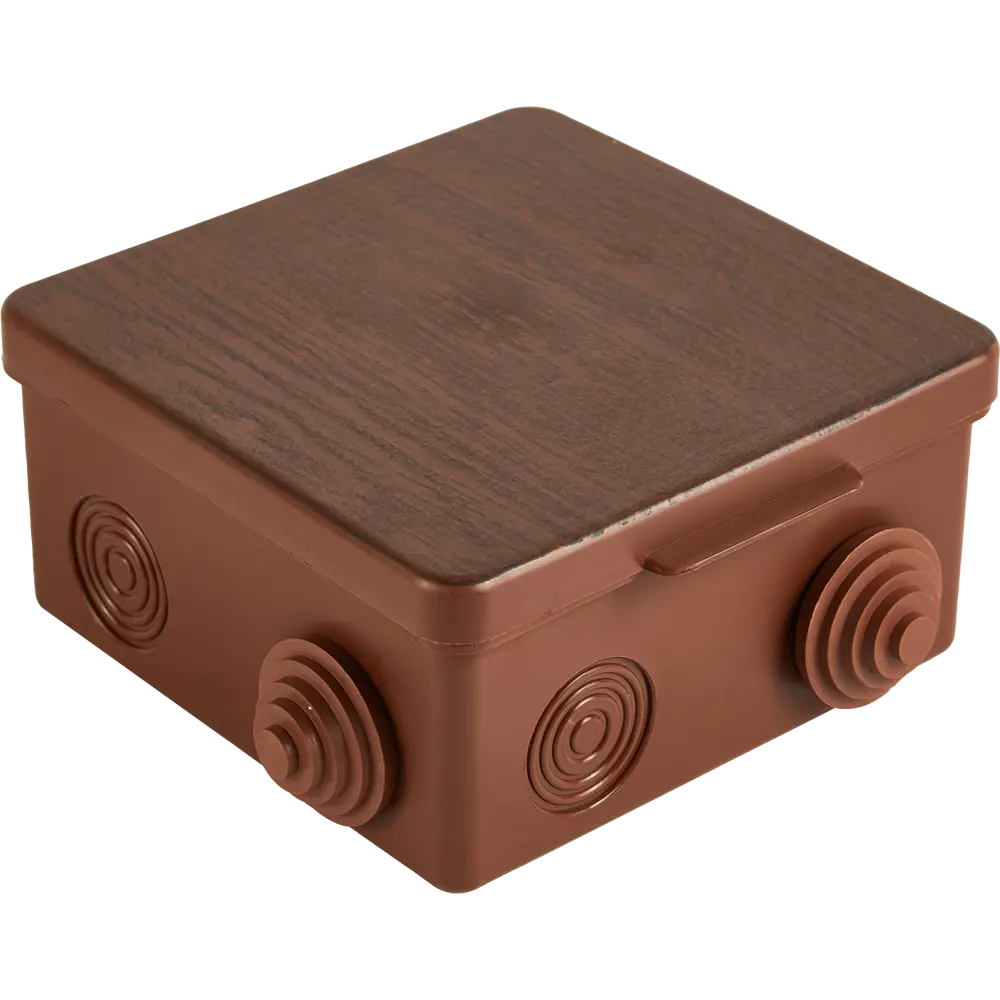 Распределительная коробка TDM открытого типа 100×100×55 мм венге 88582215 STLM-1114406