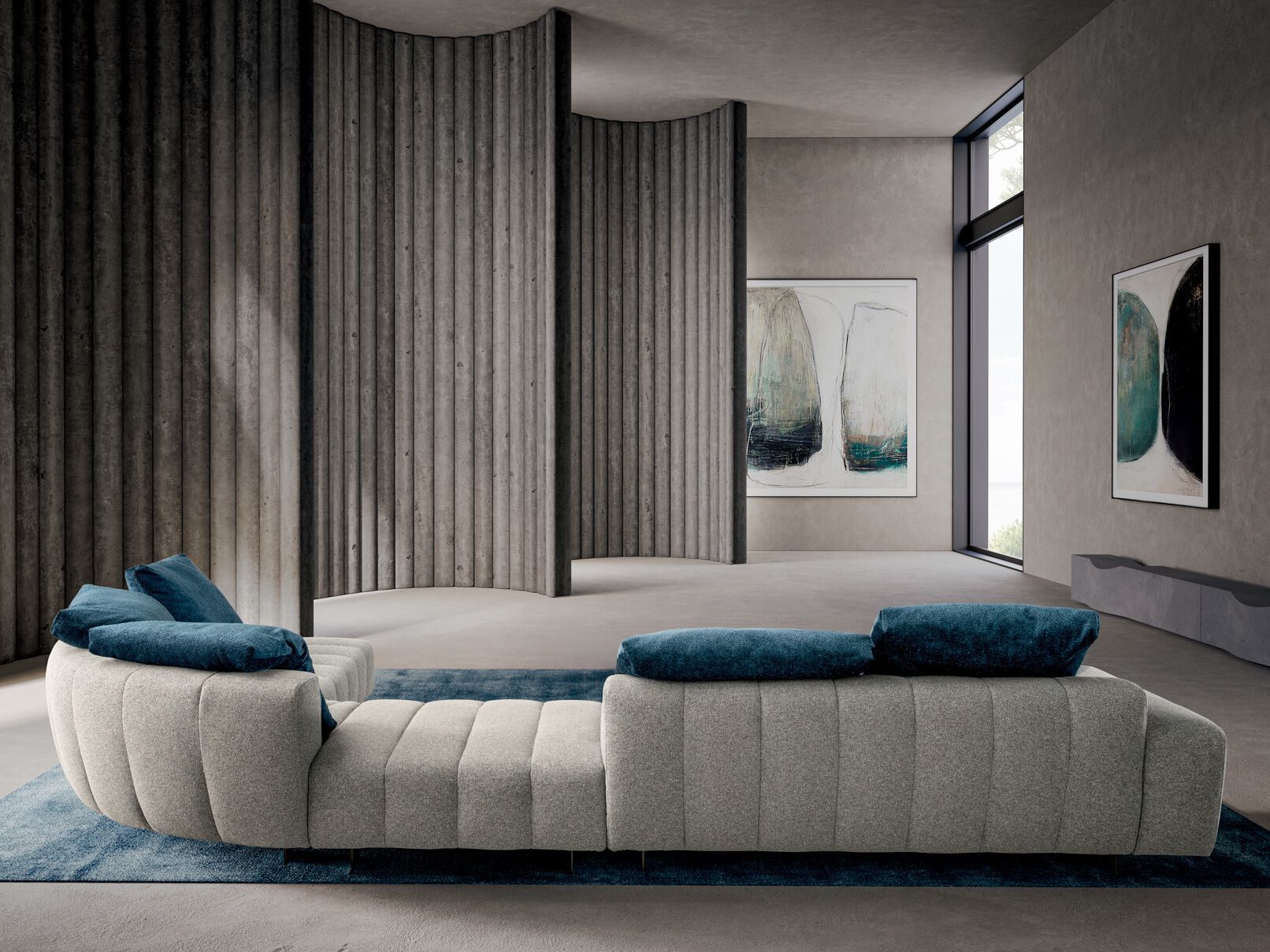 Угловой диван из ткани VALENTINI Брандо ARCH-00077224 - Вид №1