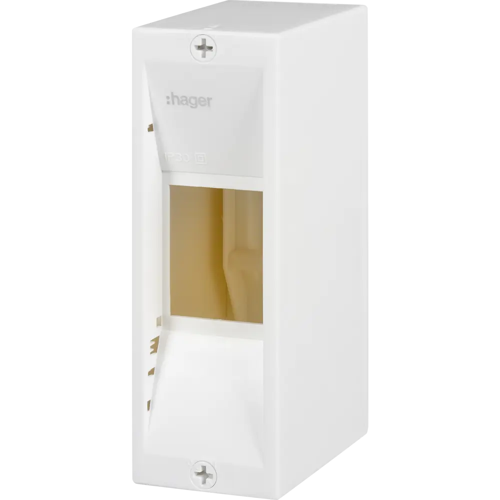 Щит распределительный навесной Hager GD102N 1х2 модуля IP30 пластик STLM-2188648