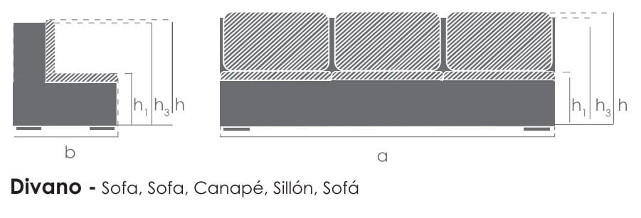 Ткань съемный садовый диван BIZZOTTO Gerald ARCH-00146154 - Вид №25