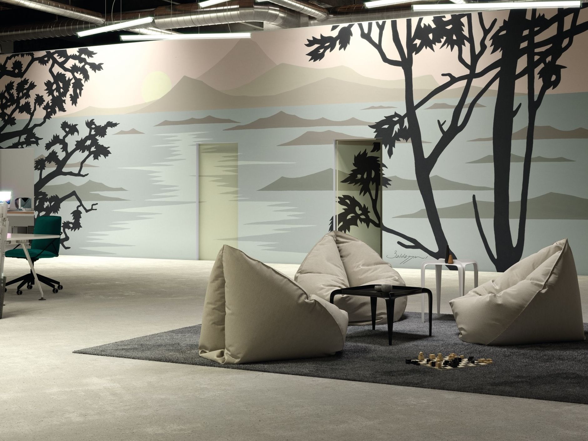 Нетканые обои с пейзажами Tecnografica Collezioni d'Arte ARCH-00082875