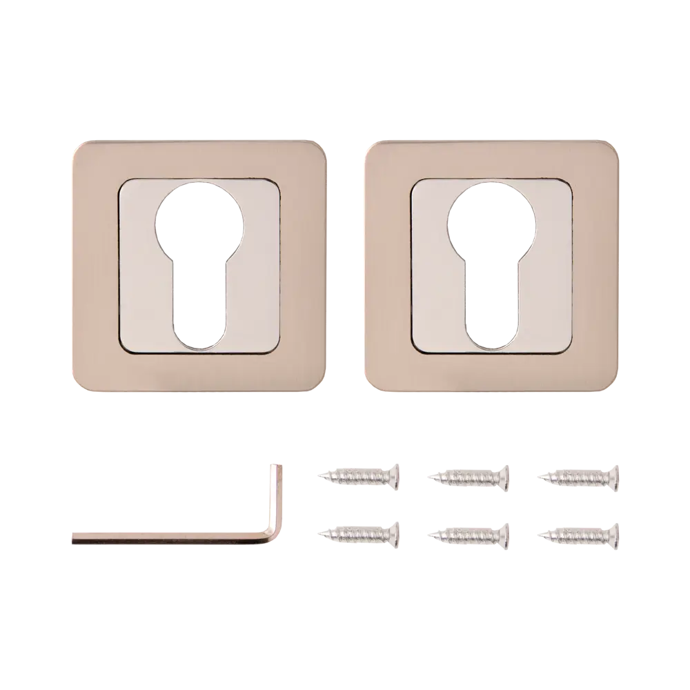 Накладки на цилиндр ARMEX для межкомнатных дверей в матовом никеле 84591939 STLM-0904279 - Вид №1