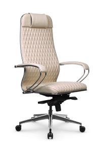 90668482 Офисное кресло B-edition экокожа цвет светло-бежевый STLM-0330952 МЕТТА