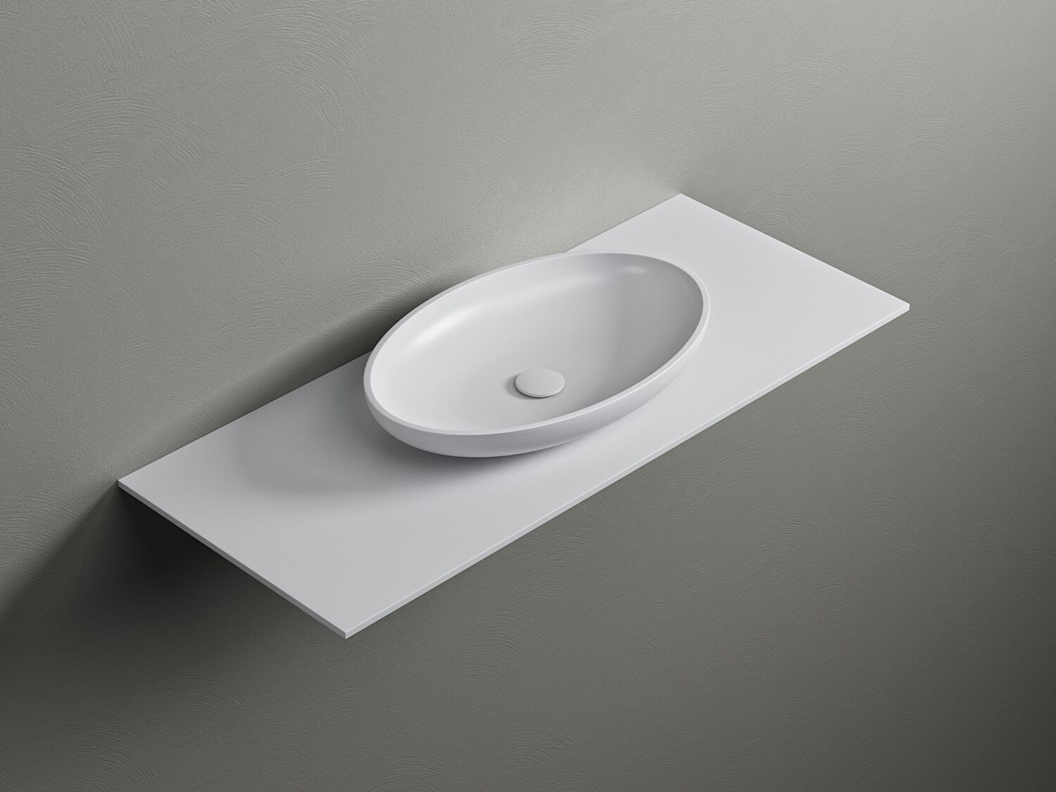 Овальная столешница из Corian® Acquapazza Corian ® elements ARCH-00036651