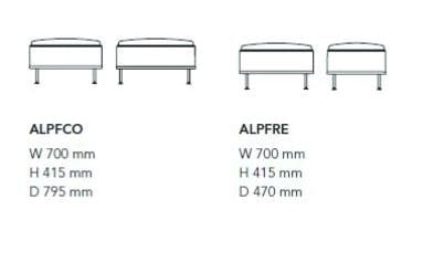 Прямоугольный пуф из ткани Mobboli Alpe ARCH-00109935 - Вид №5