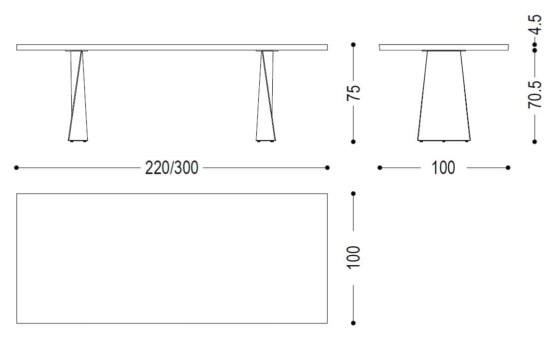 Деревянный обеденный стол Riva 1920 Simple ARCH-00124510 - Вид №8