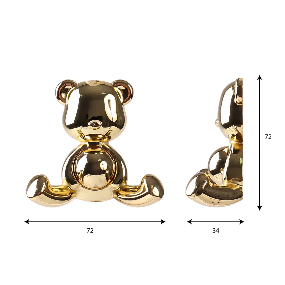 Крючок Larvij Медведь цинковый цвет золотой STLM-2146977 - Вид №5