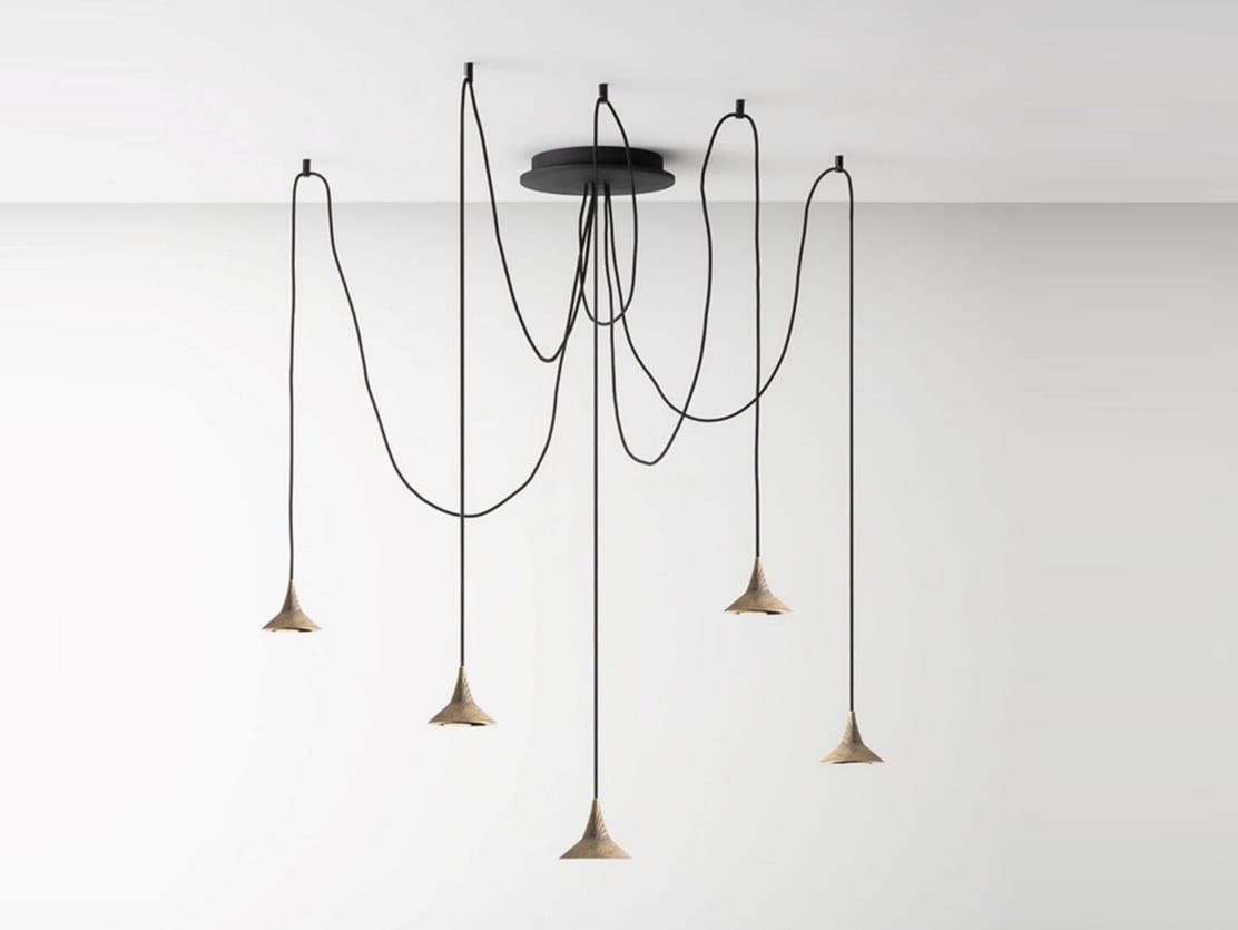 Регулируемая латунная светодиодная подвесная лампа Artemide Unterlinden ARCH-00108949