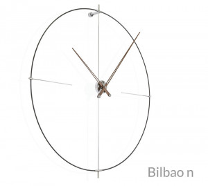 009103 Настенные часы N черный-орех Nomon Bilbao