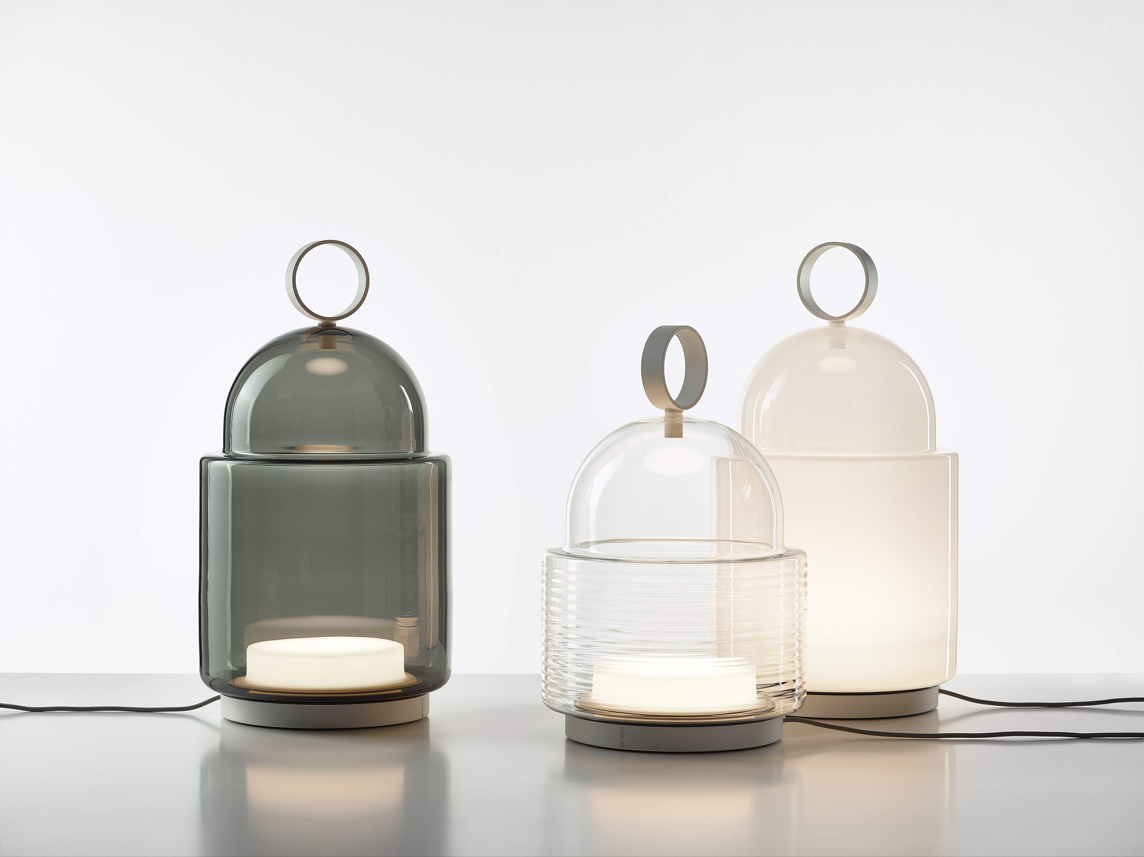 Напольная лампа из дутого стекла BROKIS купол ARCH-00011428