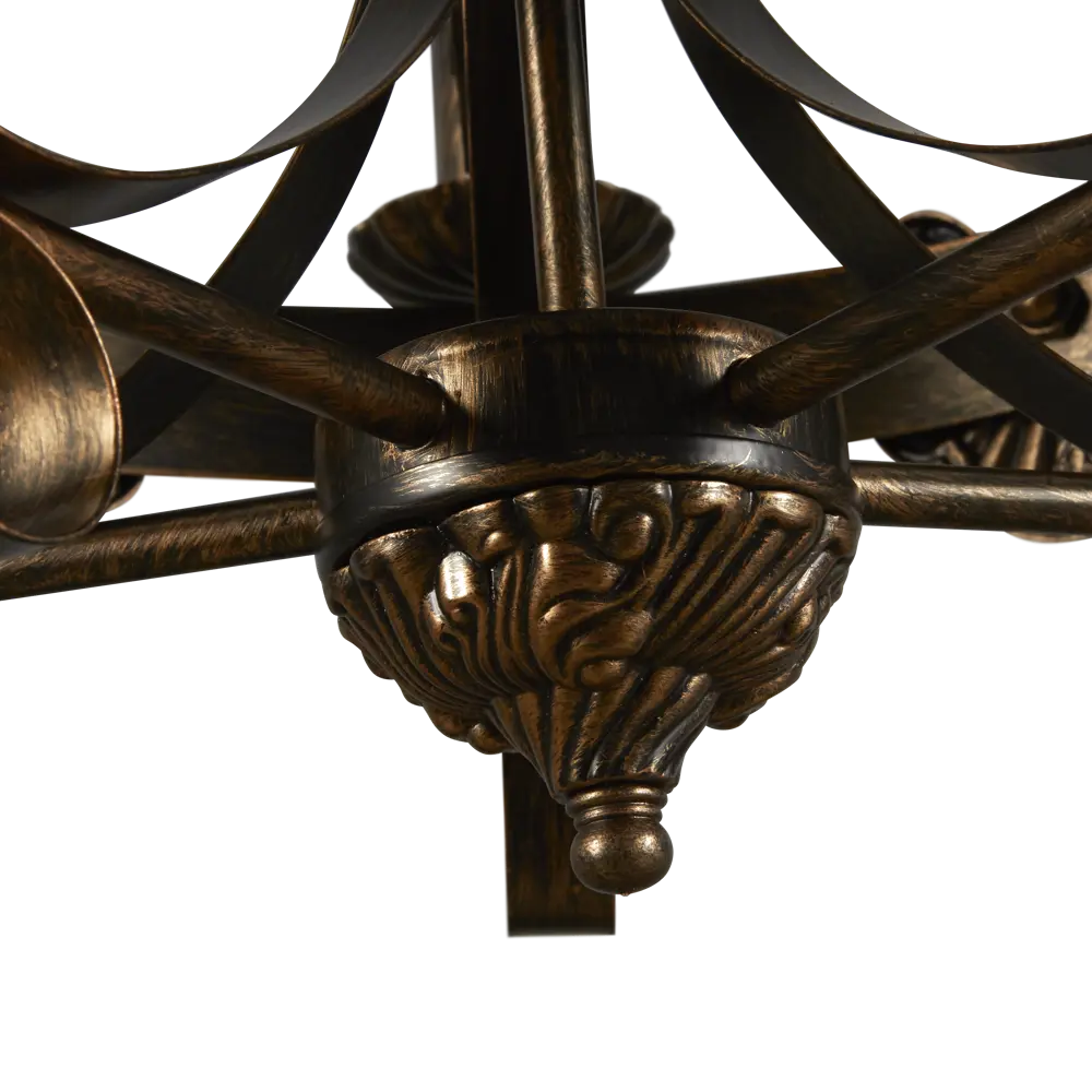 Люстра подвесная Vitaluce Kantri 5 ламп 15м² Е14 цвет черненое золото STLM-2145705 - Вид №9