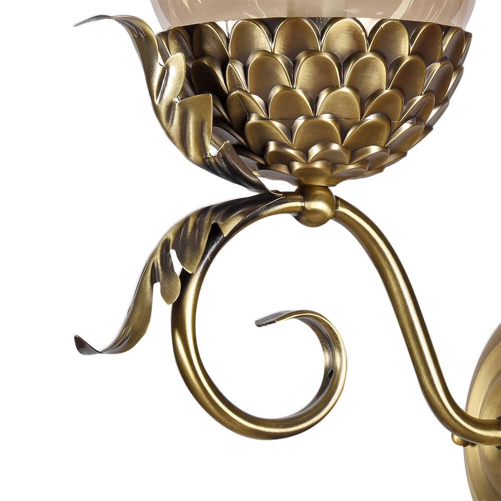 Бра настенное бронзовое Lumien Hall "Оливи" 3304/1W-ABPAB-AM LUMIEN HALL ОЛИВИ 00-3929830 Бронза  - Вид №2