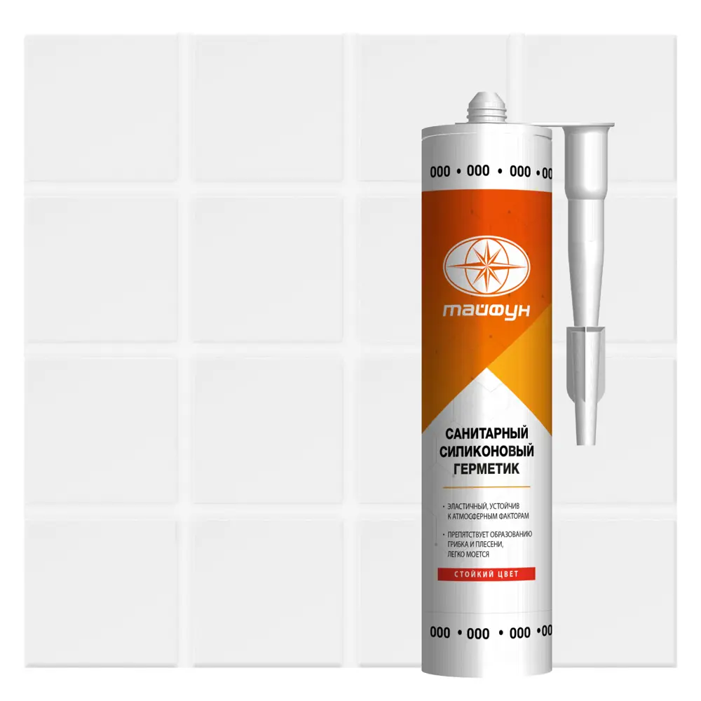 Герметик силиконовый Atlas Тайфун 000 прозрачный 280 мл STLM-2037363