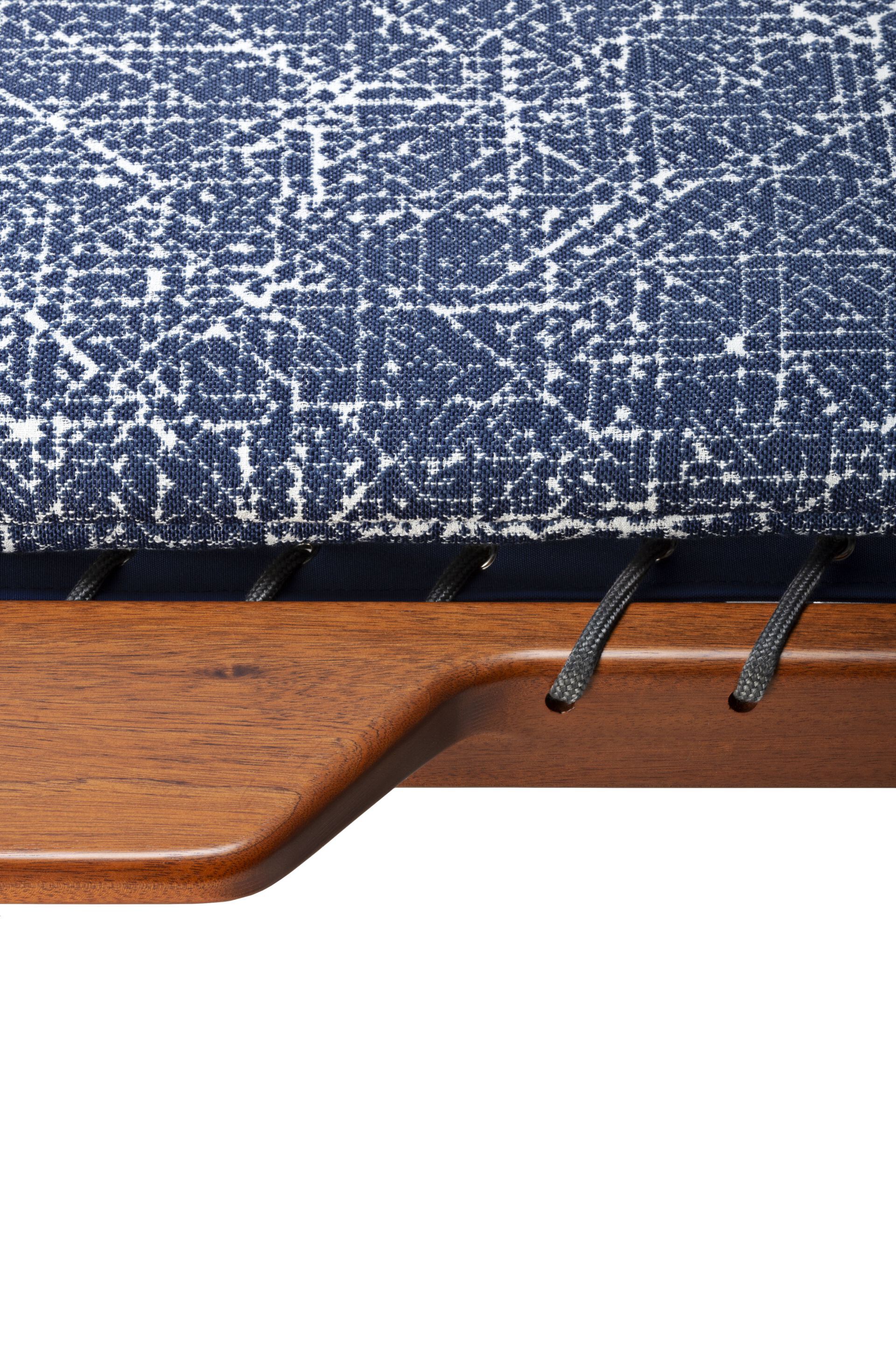 Садовая кровать с откидывающейся спинкой из красного дерева и ткани Exteta Sunset ARCH-00127341 - Вид №2