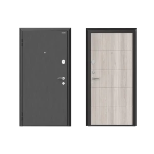 Дверь входная металлическая Премиум New 88x205 см левая дуб седой