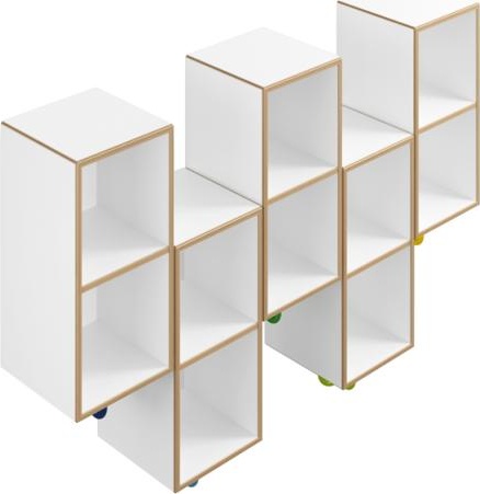 M20.03.004 Двойной модуль расширения асимметричный, 5 мест с тройным крючком HEWI Kids - Вид №1