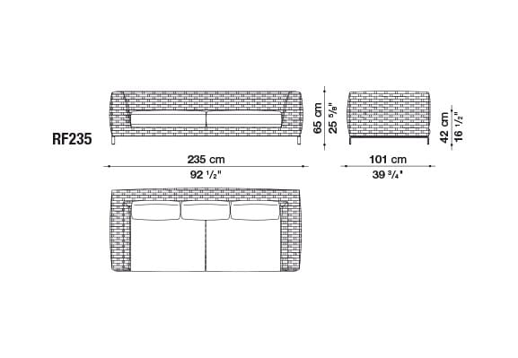 Диван с шезлонгом B&B Italia Outdoor Ray ARCH-00026144 - Вид №1