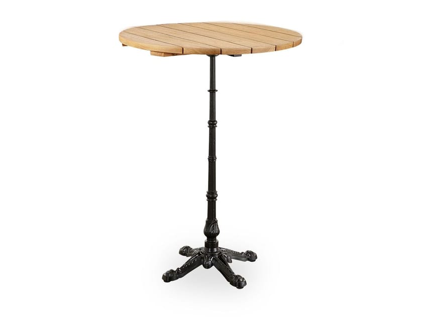 Высокий стол из тика и чугуна Sika Design Alu Affäire ARCH-00100849
