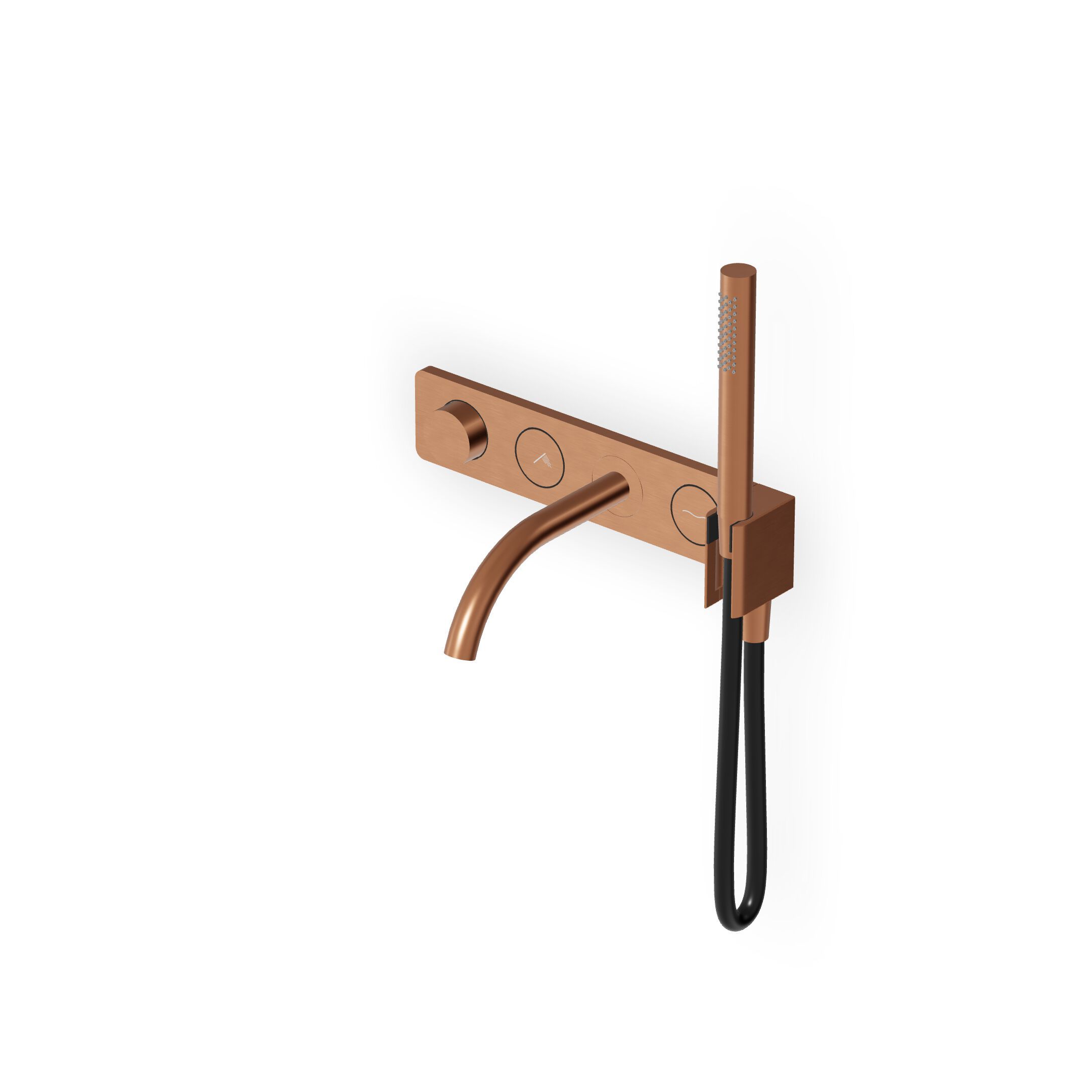 Термостатический смеситель для душа с 5 отверстиями и ручным душем Zucchetti Hoop ARCH-00129300 - Вид №2