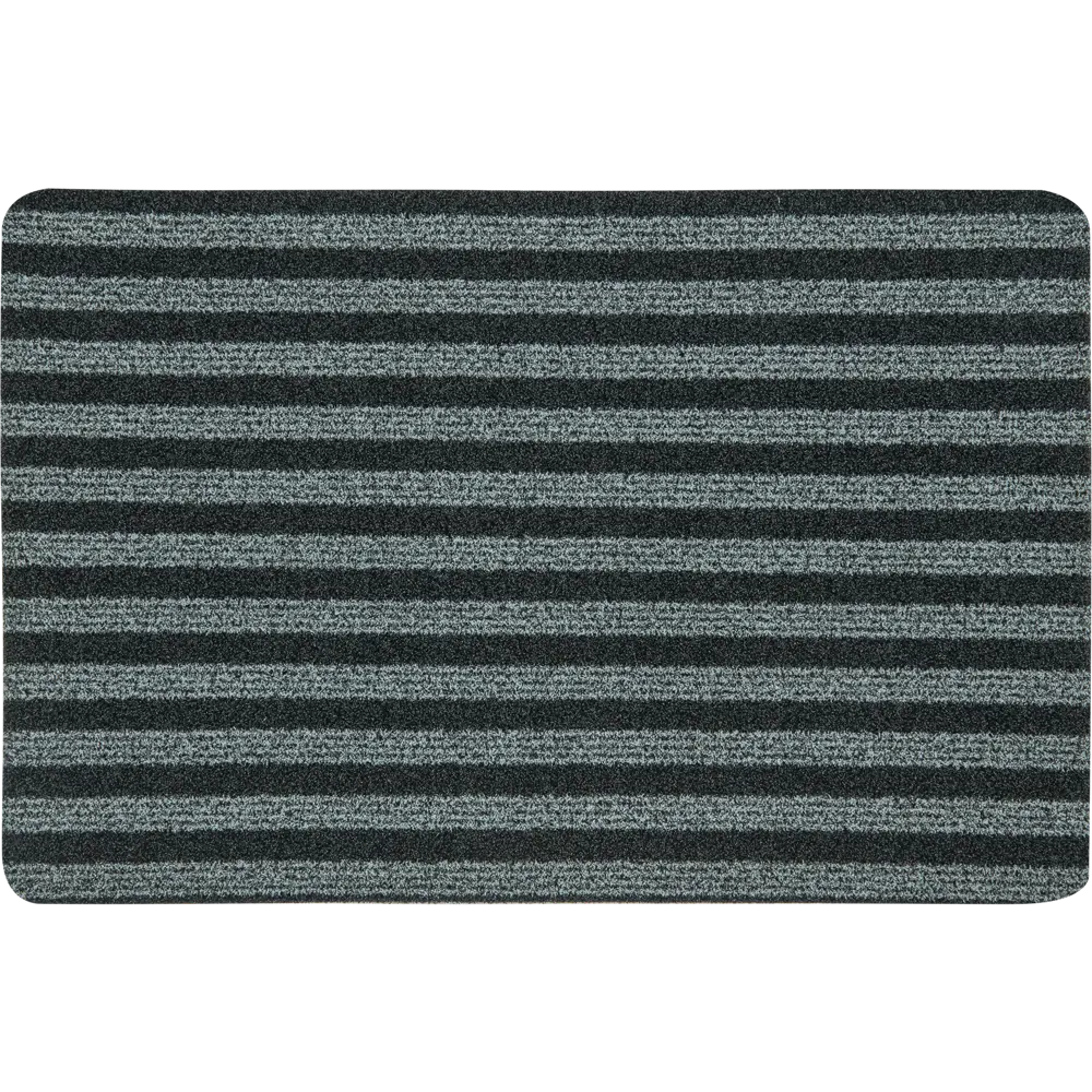 Коврик Zebra 71 65x100 см полипропилен цвет чёрный/серый 82374262 STLM-2094645 Santreyd 