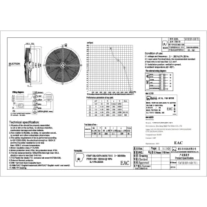 91980315 Вентилятор осевой вытяжной Maer YSWF138L100P4-840N-710S MAER D710 мм 86 дБ 20059 м³/ч цвет черный STLM-1409138