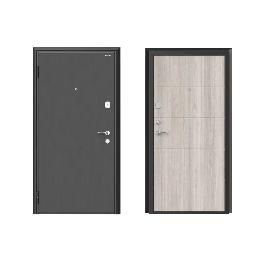 Дверь входная металлическая Премиум New 88x205 см левая дуб седой DOORHAN STLM-2099992