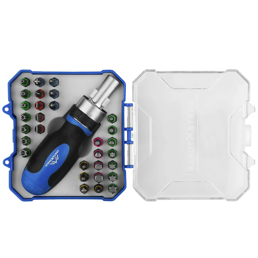 Набор отверток Vertextools с реверсивным механизмом и 31 насадкой 89405372 STLM-1573205 - Вид №1